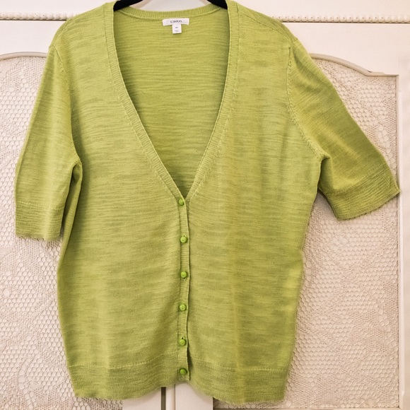 Caslon Light Green V-Neck Sweater - Picture 2 of 4
